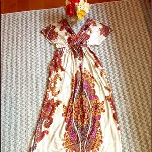 Charlotte Russe v-neck maxi dress.